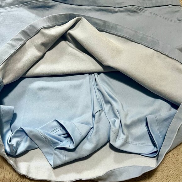 Suko Jeans Light Blue Skort with Built-In Shorts | Size 12 | Ultra Stretch - Picture 2 of 4